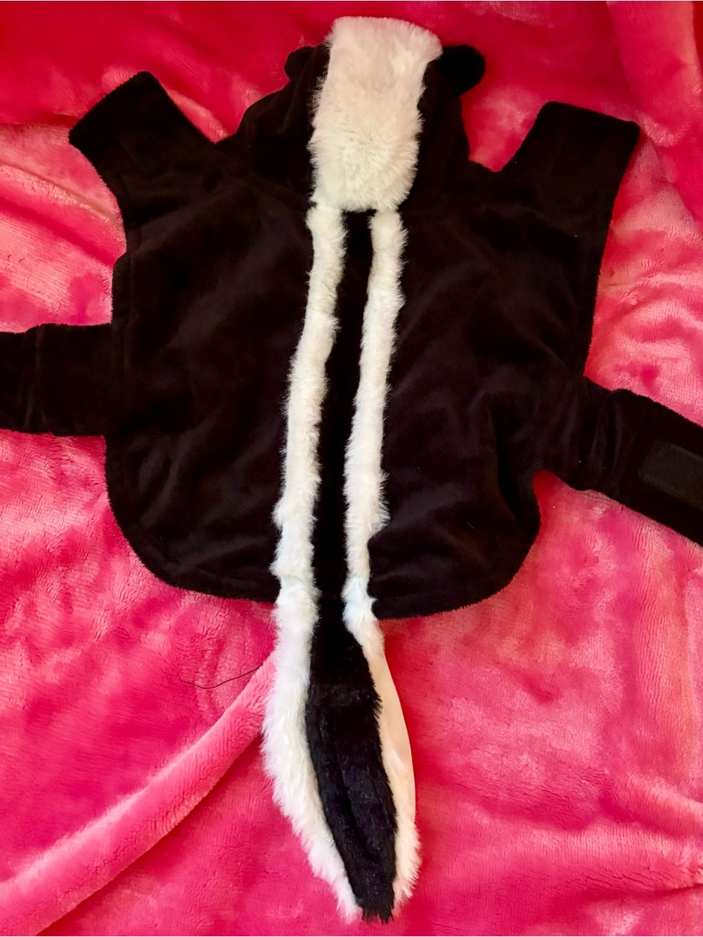 Black and White Skunk guinea pig costume Hoodie with Tail